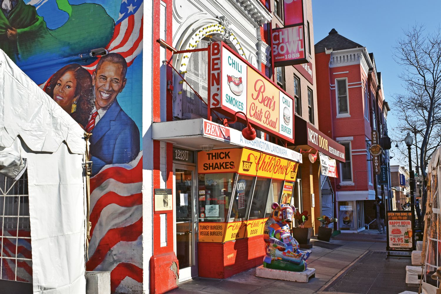 Ben’s Chili Bowl, an iconic eatery where civil rights leaders gathered in the 1960s. (Photo courtesy of Fork Tours)