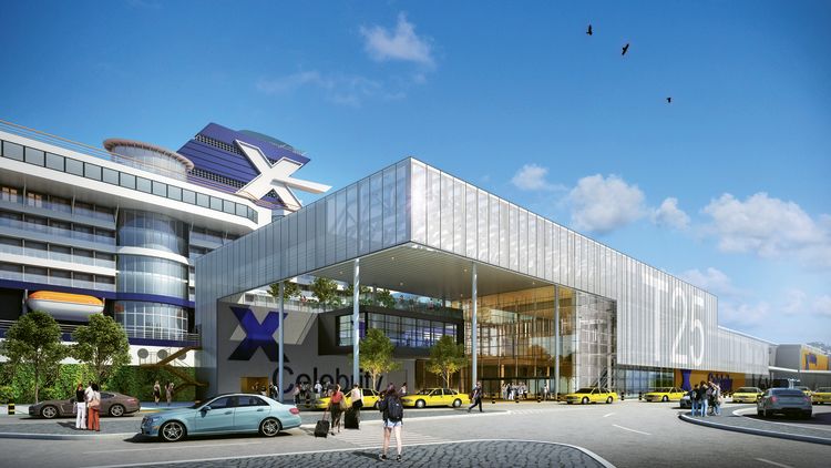A rendering of the $121 million T25 terminal at Port Everglades.