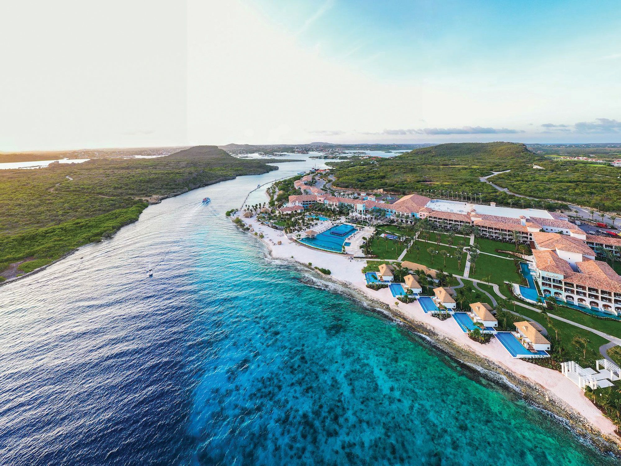 The new Sandals Royal Curacao is Sandals’ 16th resort. It features the brand’s first off-site dining program. (Photo by Corey Hamilton for Sandals Resorts)